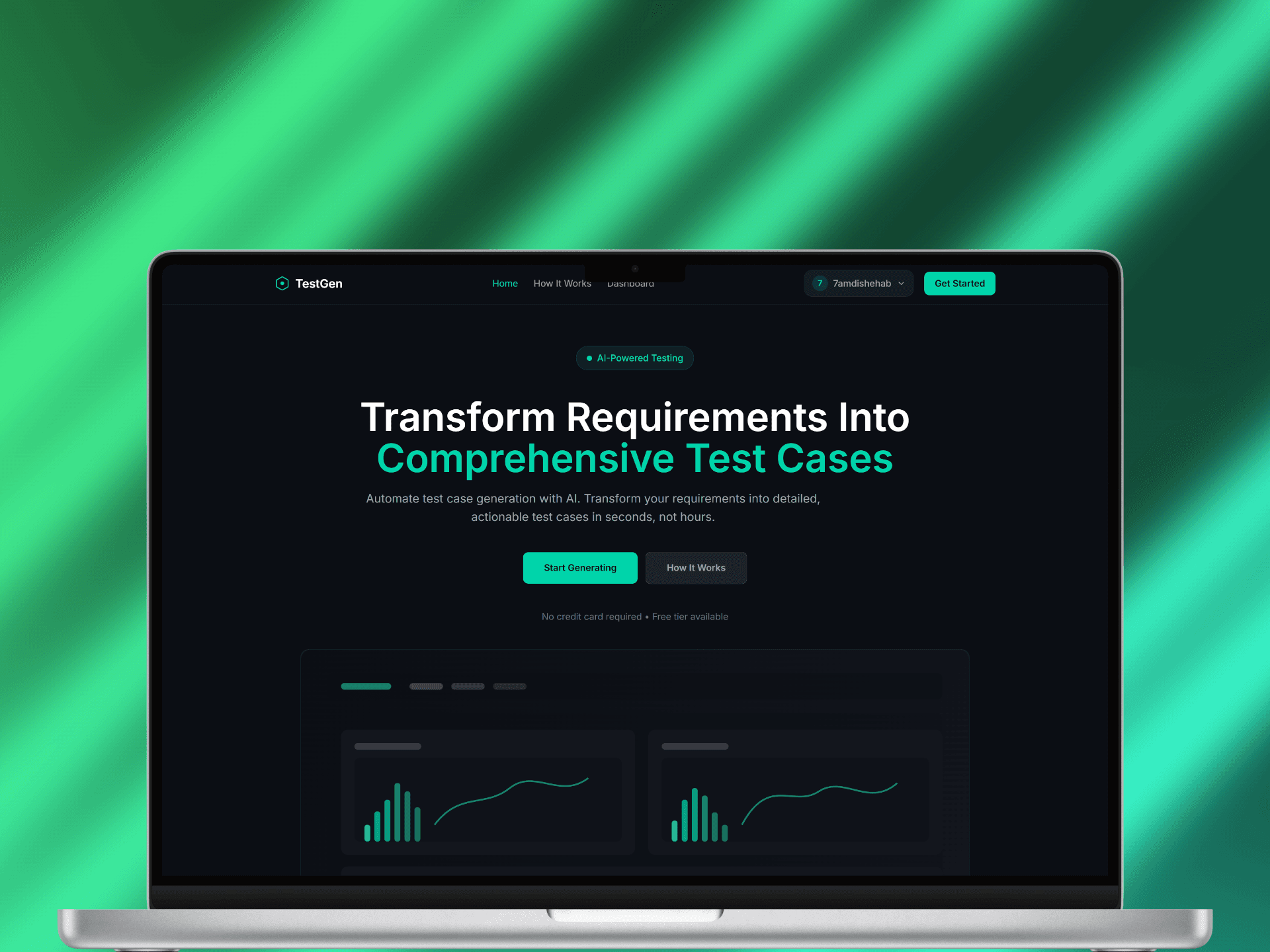 TestGen — screenshot 1